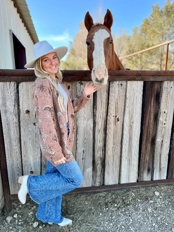 Cozy Layers The Golden Horseshoe Cardigan*