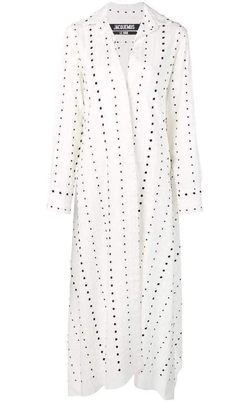 Luxe Comfort La Djellaba Dot Maxi Dress
