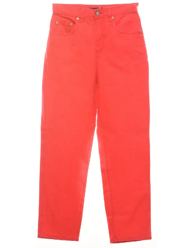 Soft Comfort Bill Blass Coral Tapered Jeans - W28 L30