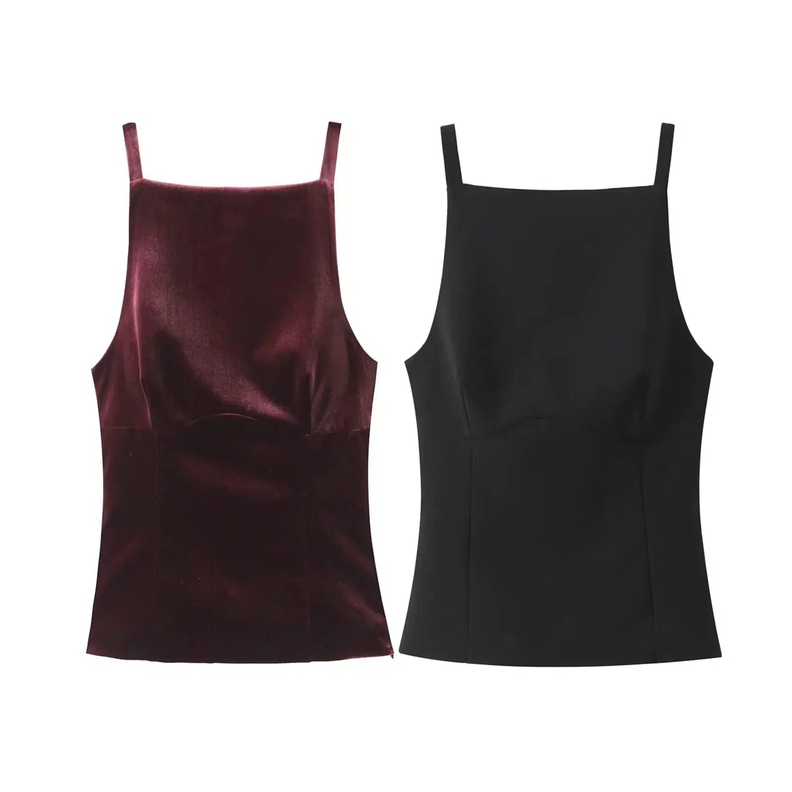 Classic Choice Elegant Velvet Tank Tops