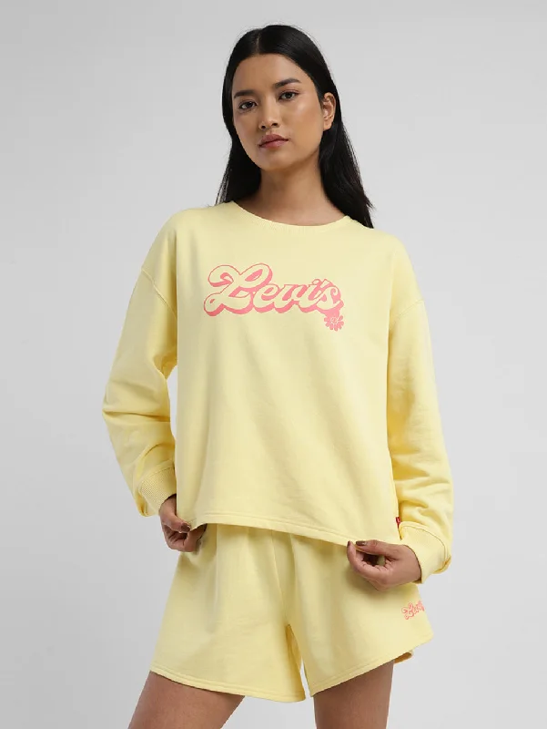 Fashion Comfort Women's Graphic Print Crew Neck Sweatshirt