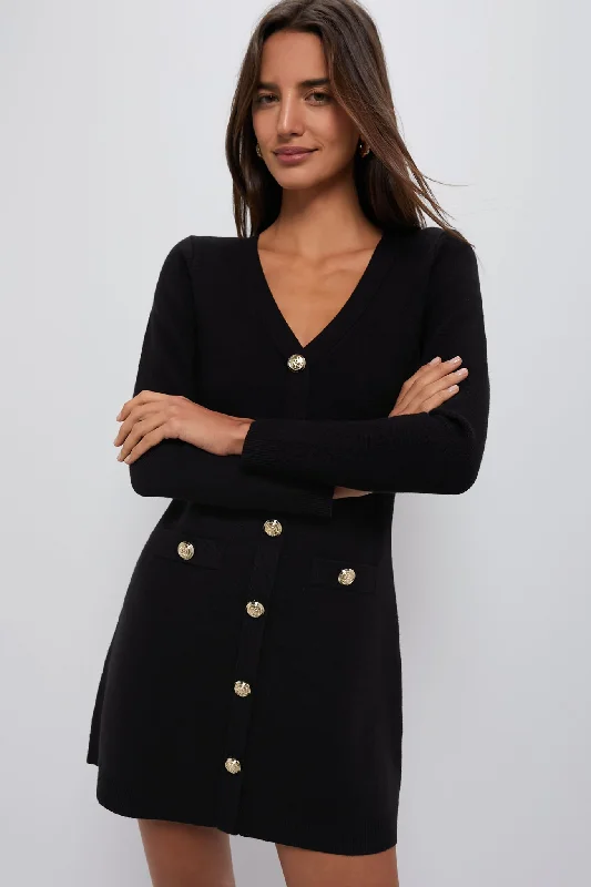 Exquisite Tailoring Black Elizabeth Knit Dress