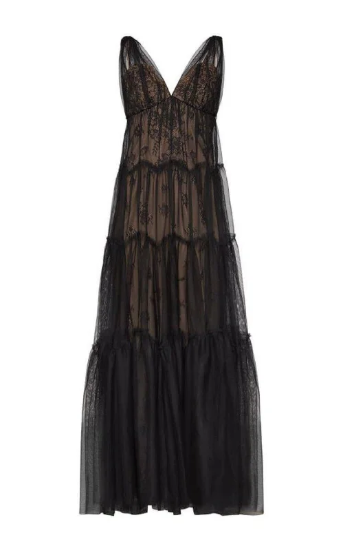 Summer Comfort Lace Tulle Gown
