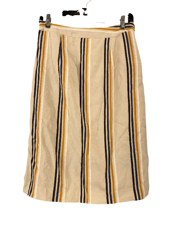 Casual Wear Skirt Midi By Who What Wear In Striped Pattern, Size: 2