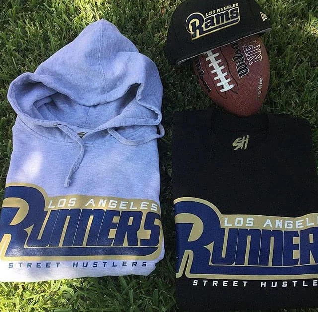 Lounge Wear Los Angles Runners Hoodie (Heather/Gray)