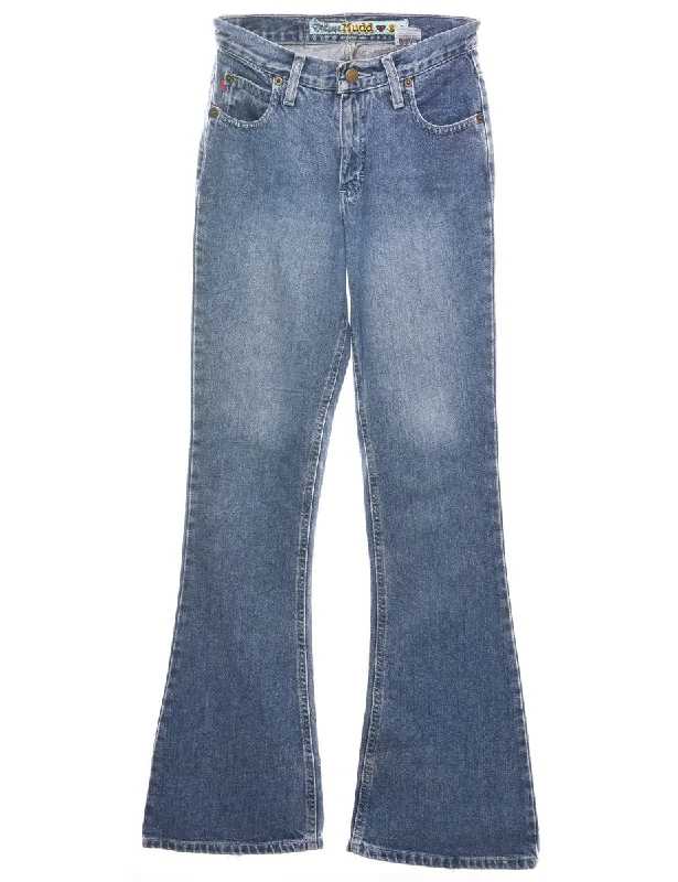 Smart Casuals Stonewash Flared Jeans - W24 L34