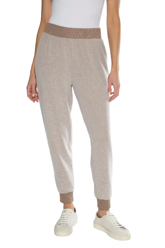 Relaxed Style Faye Lounge Pant In Heather Taupe