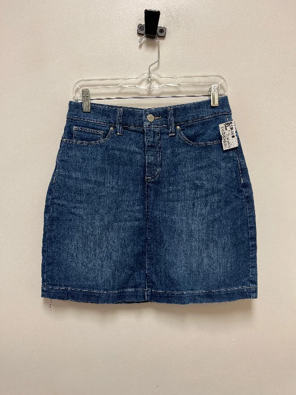 Classic Choice Skirt Mini & Short By Croft And Barrow In Blue Denim, Size: 2