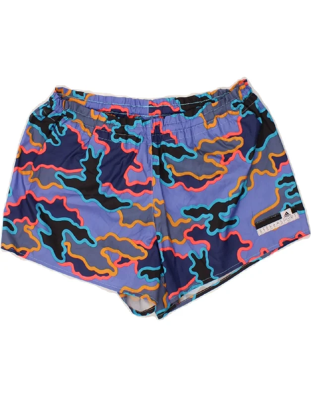 Lounge Chic ADIDAS Womens Stella Sport Shorts UK 8/10 Small Multicoloured Camouflage