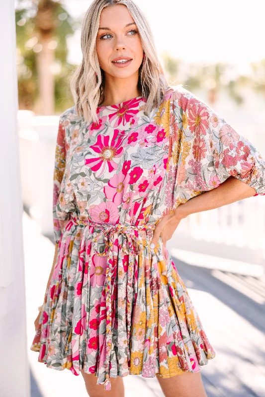 Effortless Dressing Show Your Love Pink Floral Dress