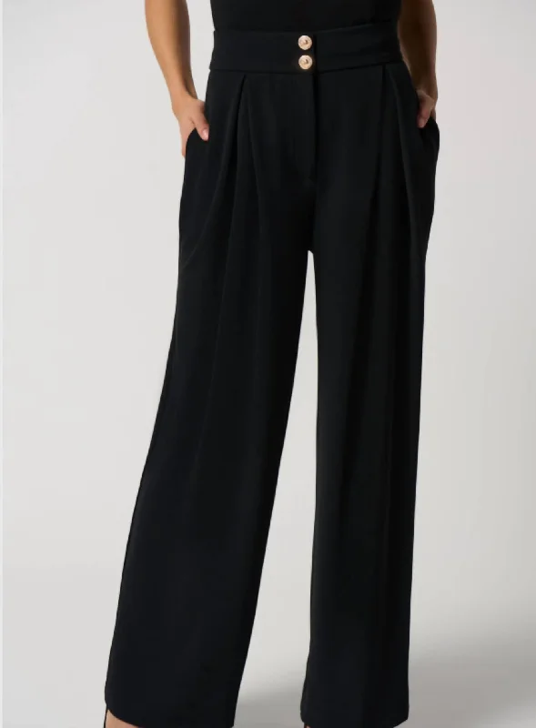 Energy Plan Straight Pants In Black