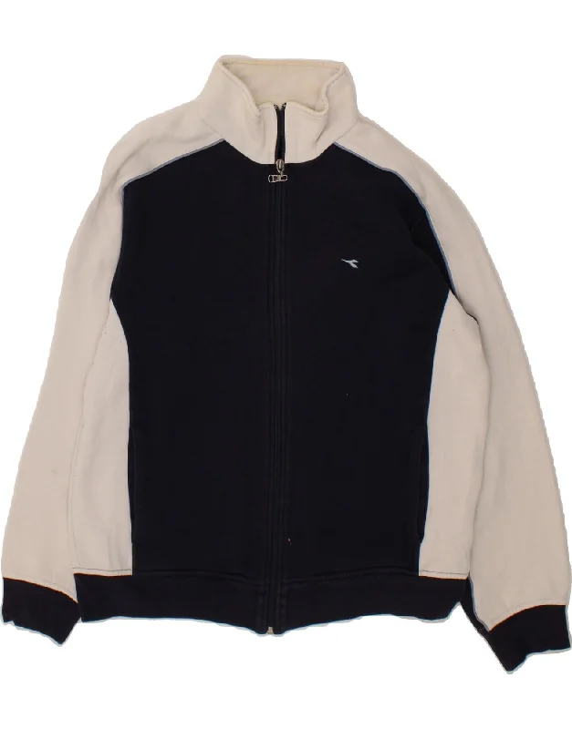 Exquisite Tailoring DIADORA Womens Tracksuit Top Jacket UK 14 Large Navy Blue Colourblock Exquisite Tailoring DIADORA Womens Tracksuit Top Jacket UK 14 Large Navy Blue Colourblock