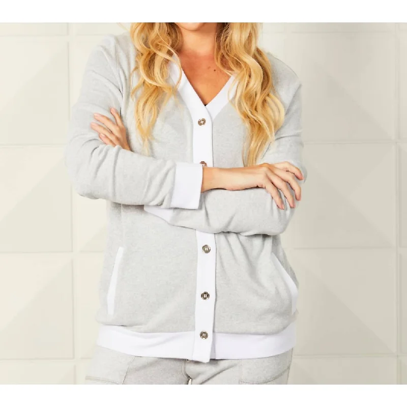 Chic Lounge French Kyss - Button Cardigan With Pocket