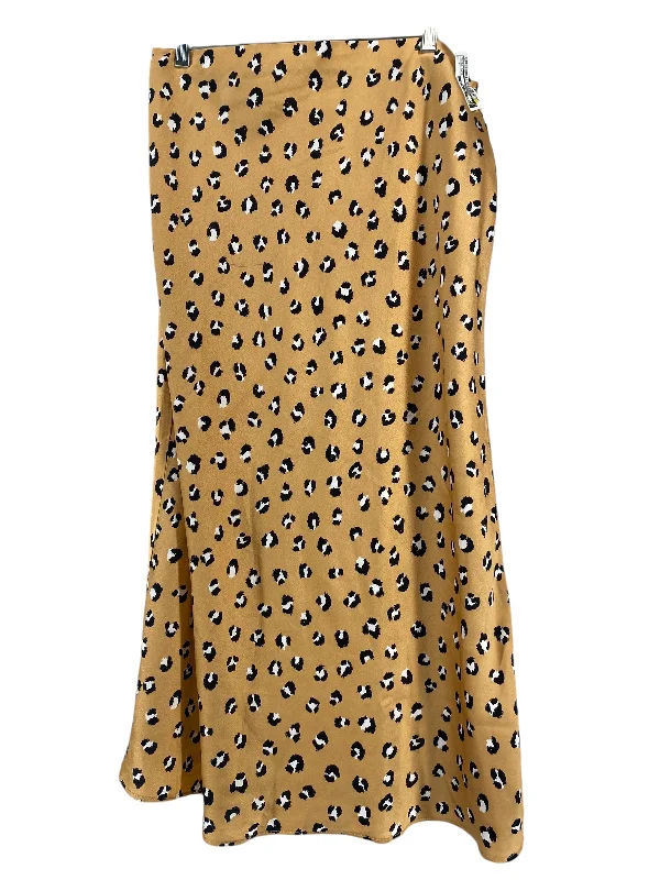 Chic Relaxation Skirt Midi By Mudpie In Animal Print, Size: L