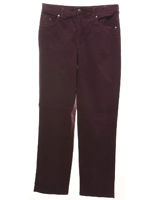 Cozy Dress Plum Tapered Jeans - W30 L29