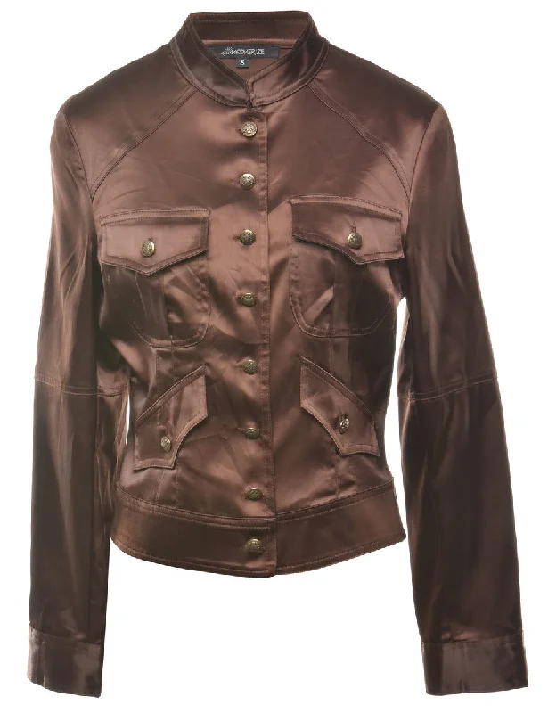 Exquisite Tailoring Button Front Jacket - S