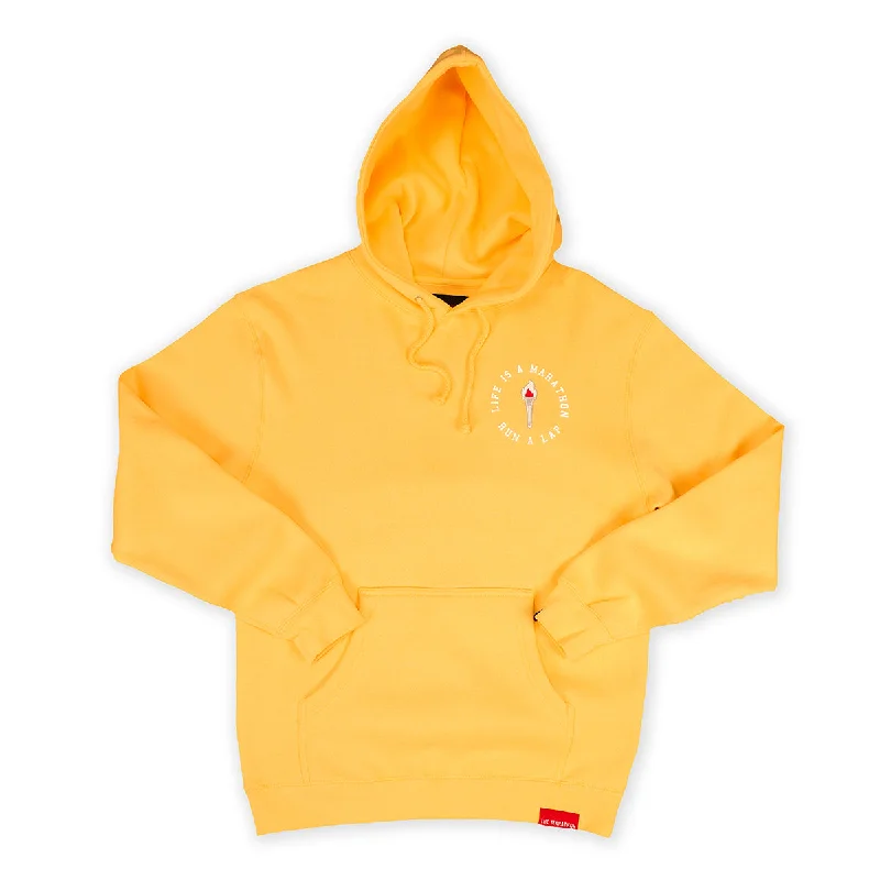 Relaxed Dresses Victory Torch Hoodie - Peach