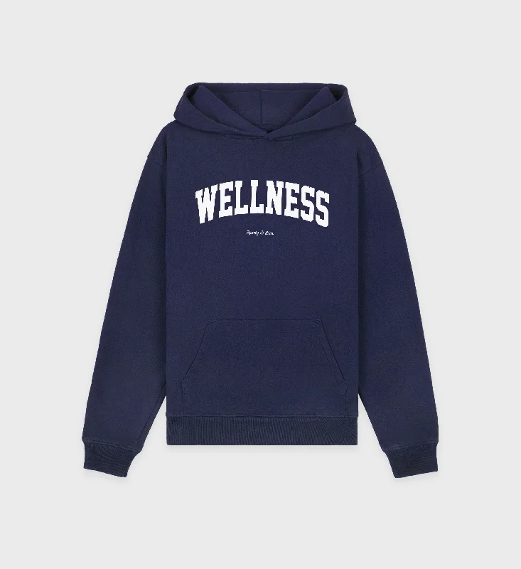 Easy Fashion Wellness Ivy Hoodie - Navy/White