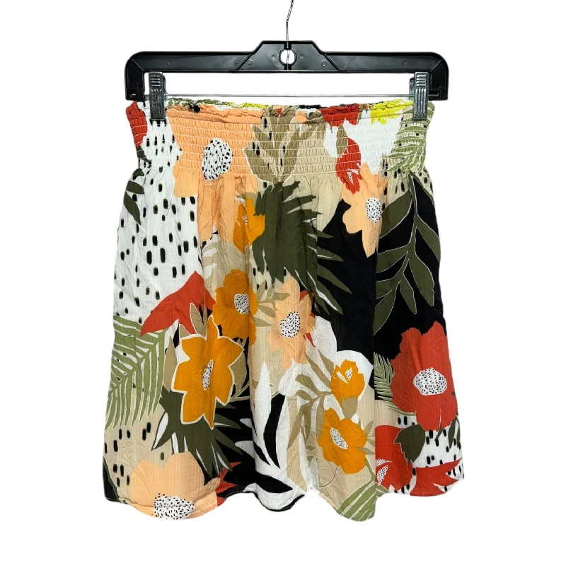Modern Comfort Skirt Mini & Short By Loft In Tropical Print, Size: M