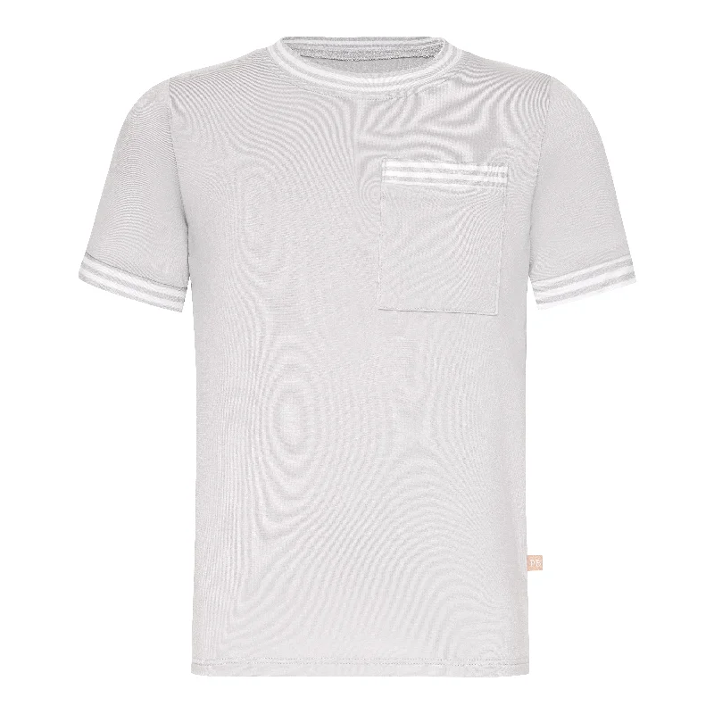 Comfortable Looks Stone Border Stripe T-Shirt