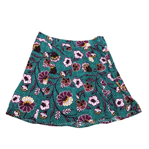 Trendy Looks Skirt Mini & Short By Loft In Teal, Size: 10