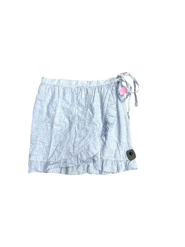 Daily Comfort Skirt Mini & Short By Madewell In Blue, Size: 8