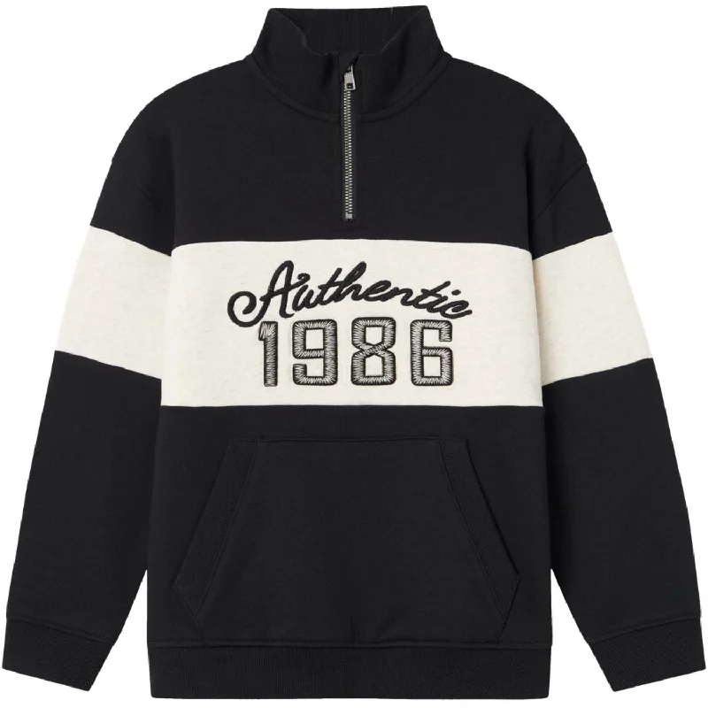 Casual Elegance Name It Black Peyote Melange Reta Sweatshirt