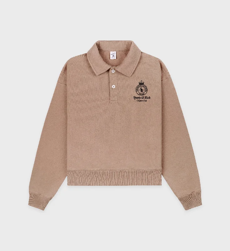 Smart Comfort Crown Polo - Mink/Faded Black