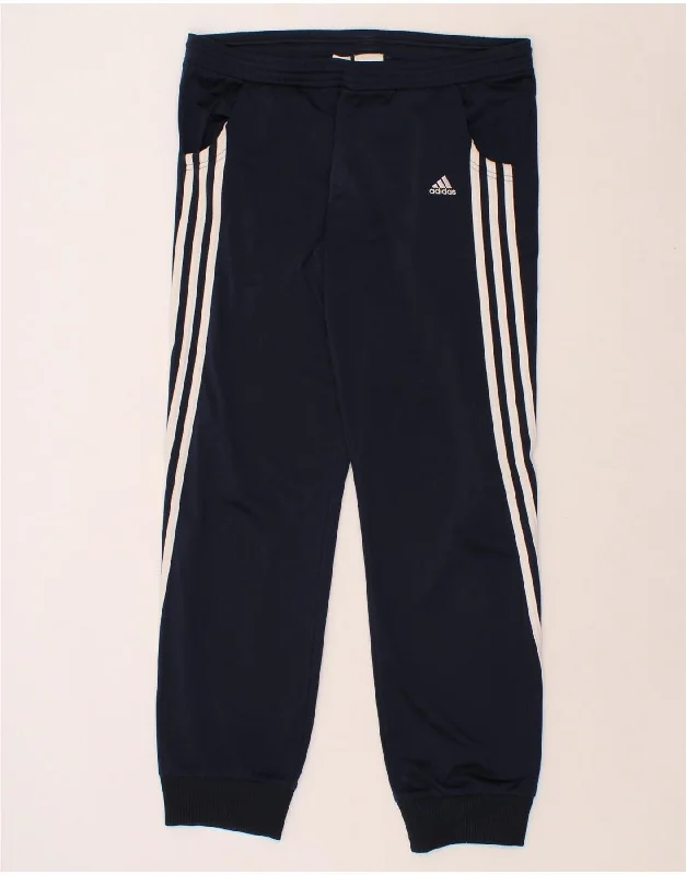 Smart Comfort ADIDAS Womens Tracksuit Trousers Joggers UK 14 Large Navy Blue Polyester Smart Comfort ADIDAS Womens Tracksuit Trousers Joggers UK 14 Large Navy Blue Polyester