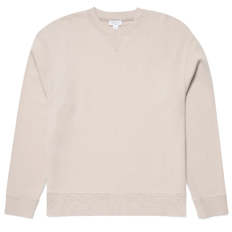 Casual Chic Sunspel Womens Sweatshirt Light Sand