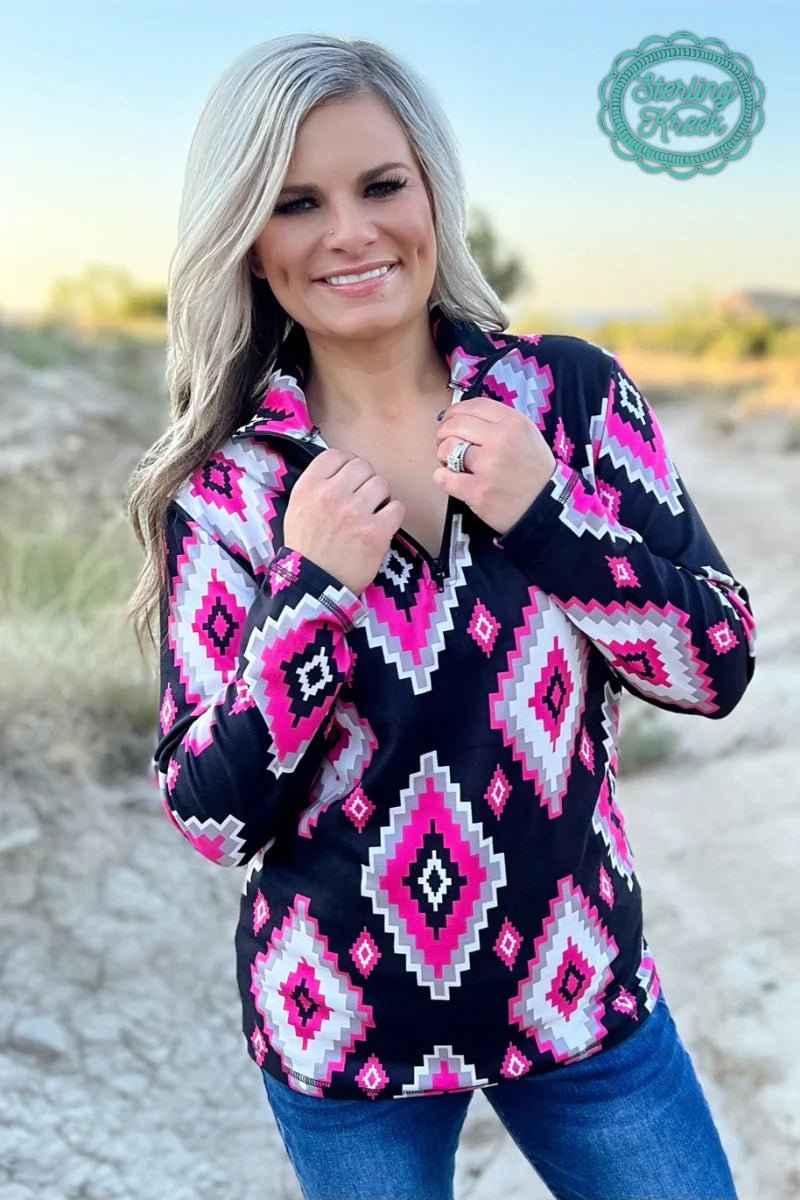 Breathable Comfort Sterling Kreek Pretty In Pink Pullover