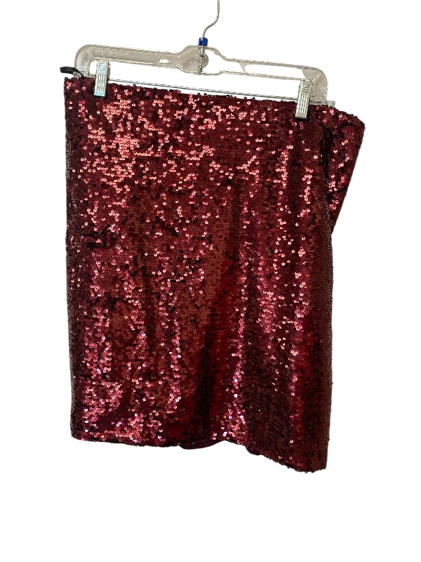 Soft Wear Skirt Mini & Short By Andree By Unit In Red, Size: 1x
