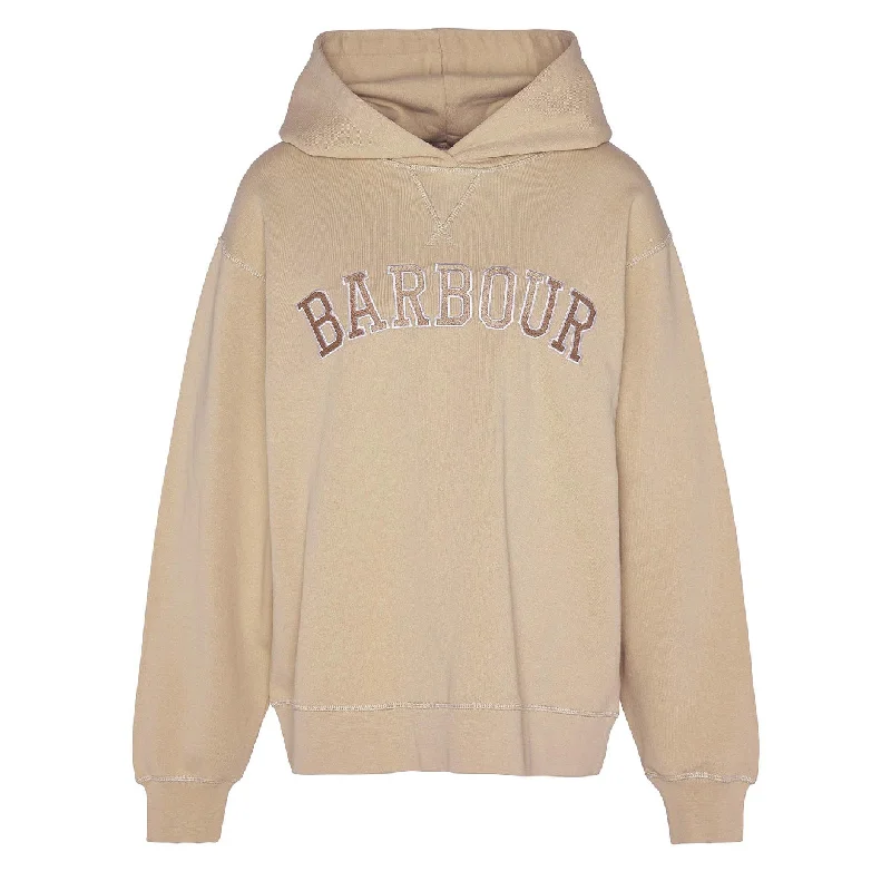 Chic Lounge Barbour Womens Northumberland Hoodie White Pepper