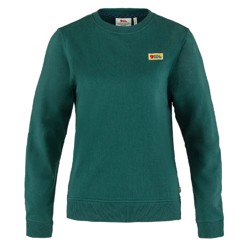 Relaxed Fit Fjallraven Womens Vardag Sweater Arctic Green