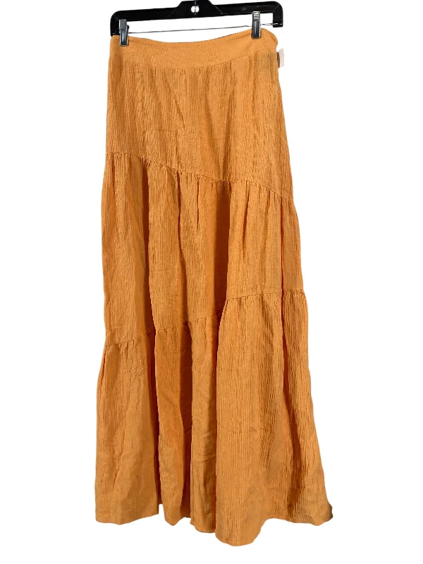 Lounge Wear Skirt Maxi By Soft Surroundings In Orange, Size: S