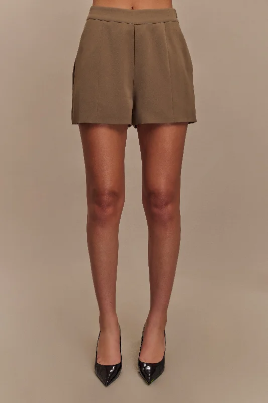 Advanced Design Korrie Suiting Short - Cacao Brown