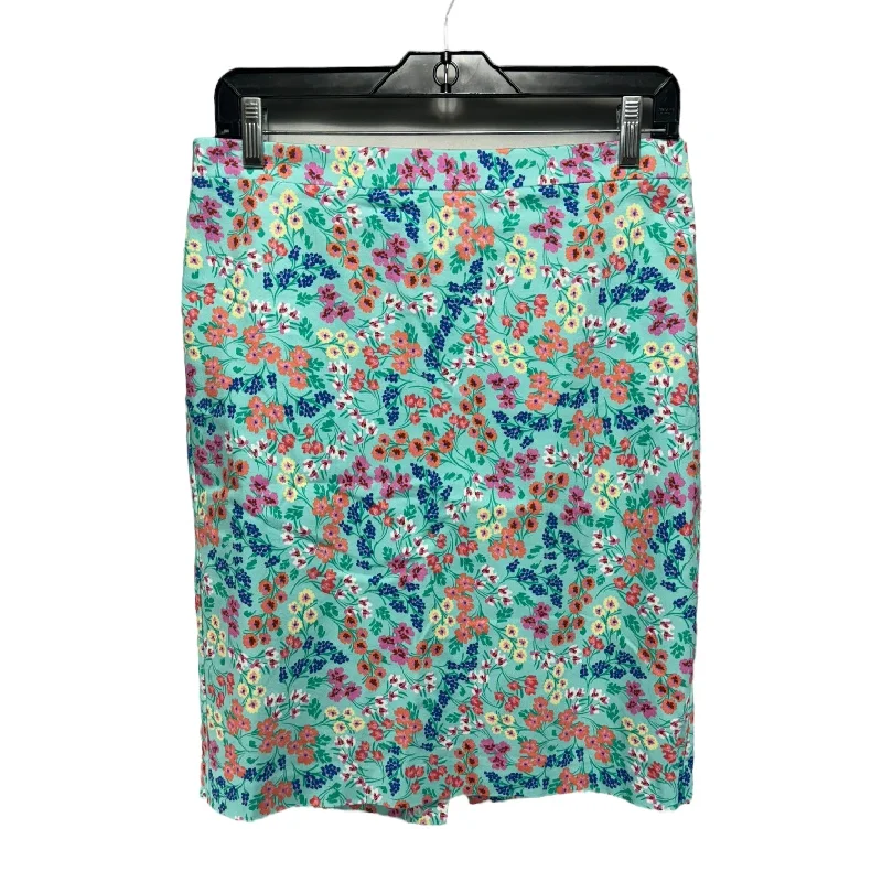 Chic Lounge Skirt Midi By J. Crew In Floral Print, Size: 8
