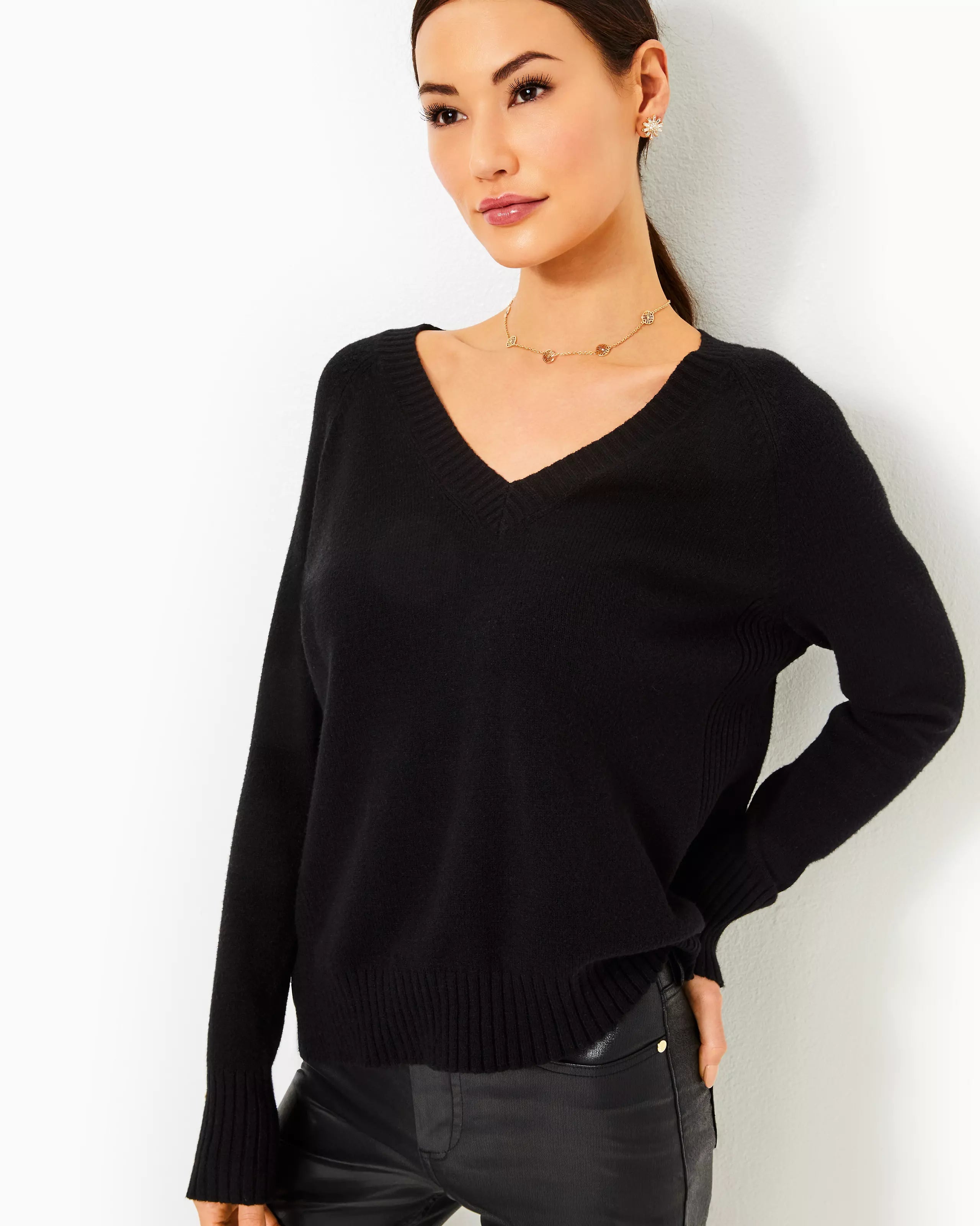 Versatile Style Lilly Pulitzer Kaycee Sweater Black