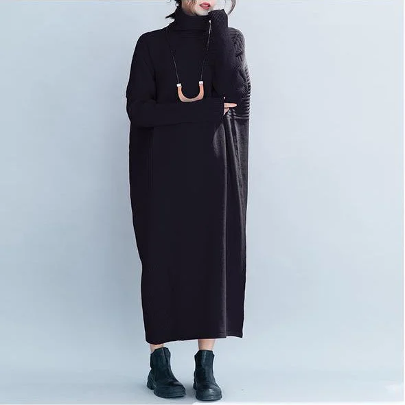 Casual Wear Women casual Loose High Neck Maxi Sweater Dresses
