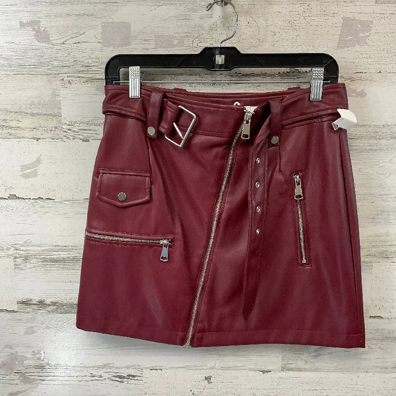 Simple Comfort Skirt Mini & Short By Avec Les Filles In Red, Size: S