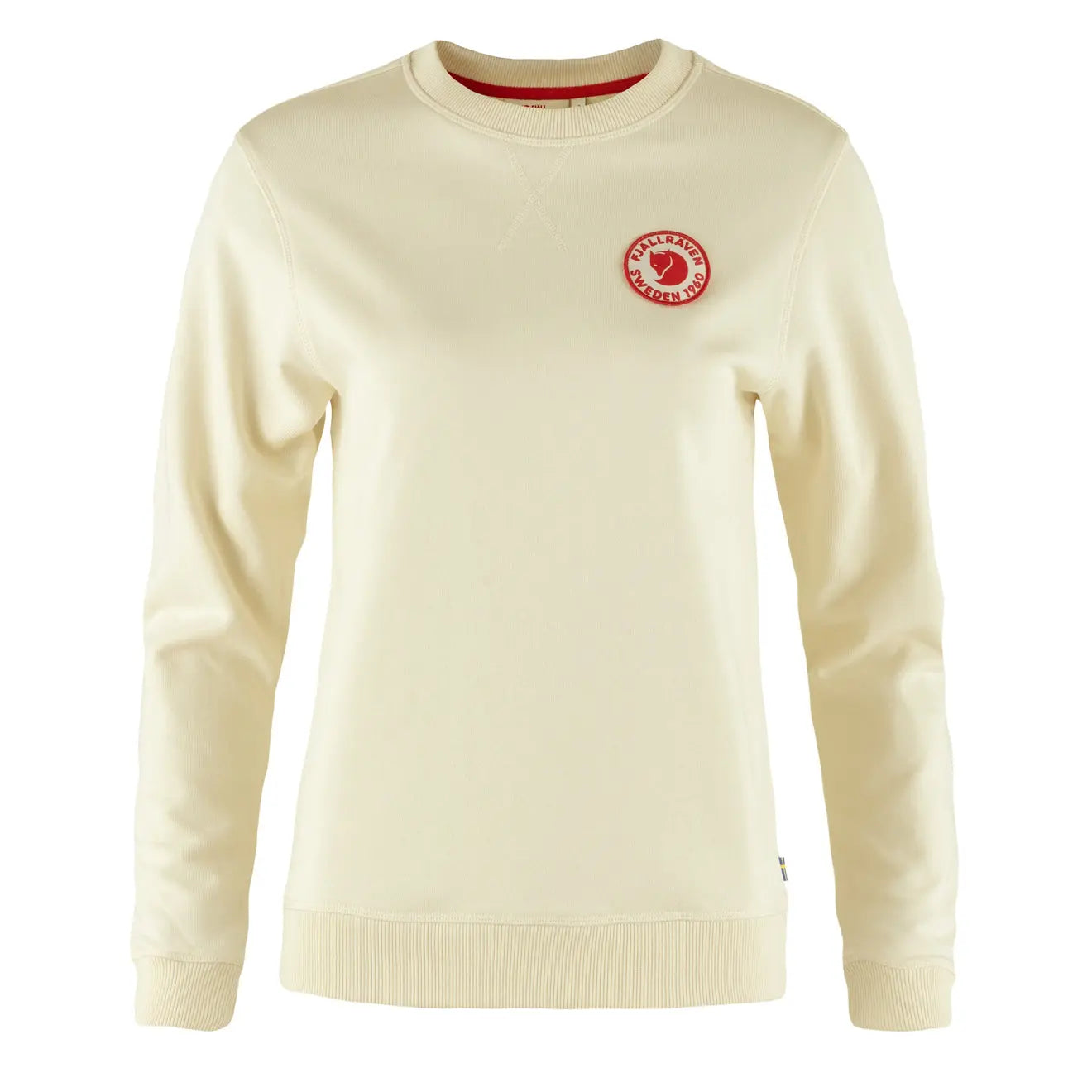 Urban Chic Fjallraven Womens 1960 Logo Badge Sweater Chalk White