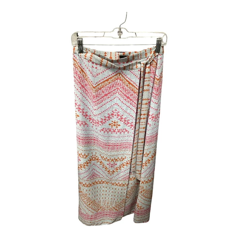 Luxe Comfort Skirt Designer By Bcbgmaxazria In Blue & Pink, Size: S