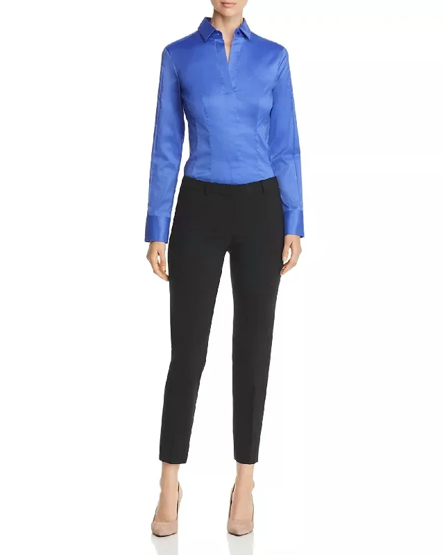 Lounge Wear Tiluna Fundamental Straight Wool Pants In Black
