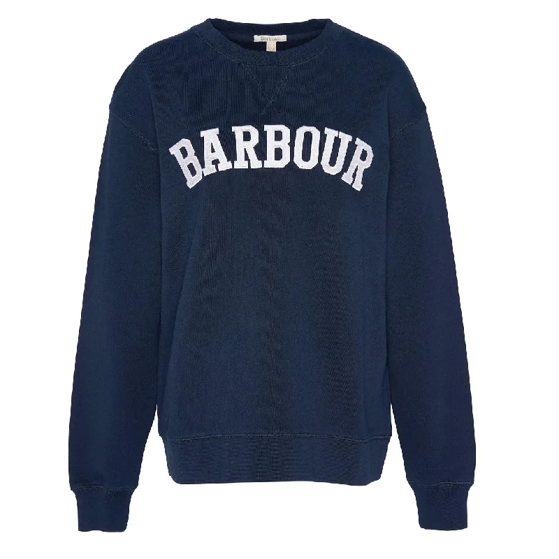 Timeless Comfort Barbour Womens Northumberland Sweatshirt Navy / Cloud
