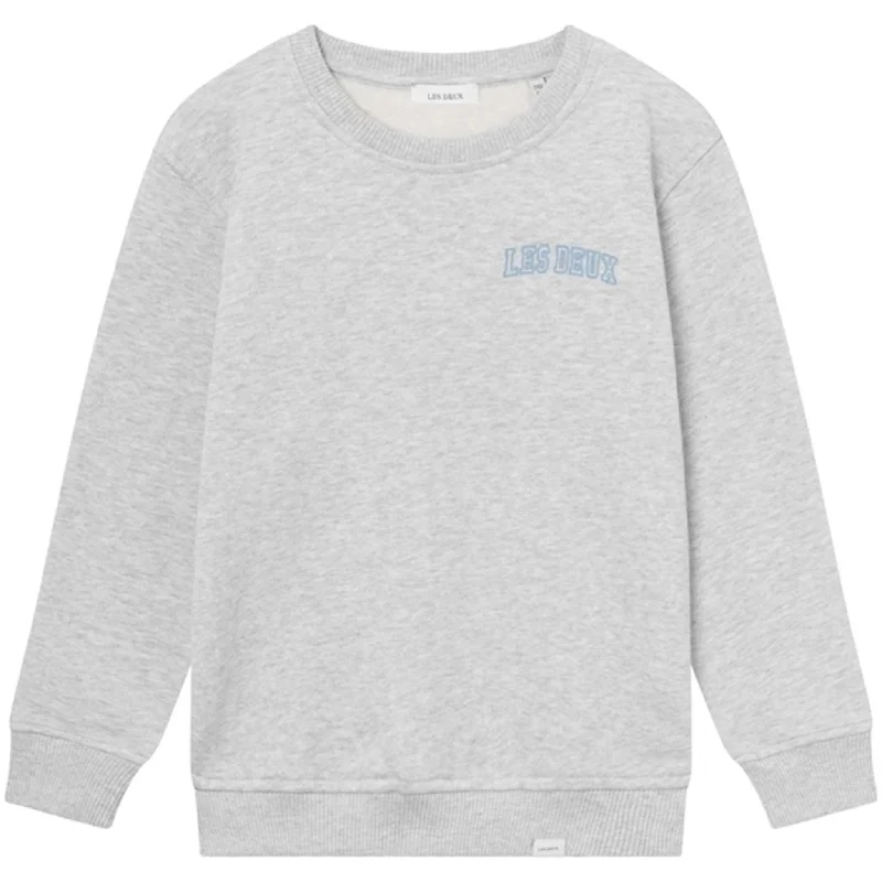 Sporty Elegance Les Deux Kids Snow Melange/Washed Denim Blue Blake Sweatshirt