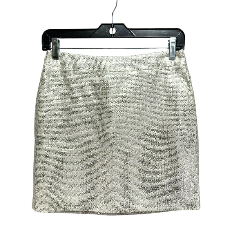 Simple Elegance Metallic Skirt Mini & Short By Banana Republic In Gold, Size: 2