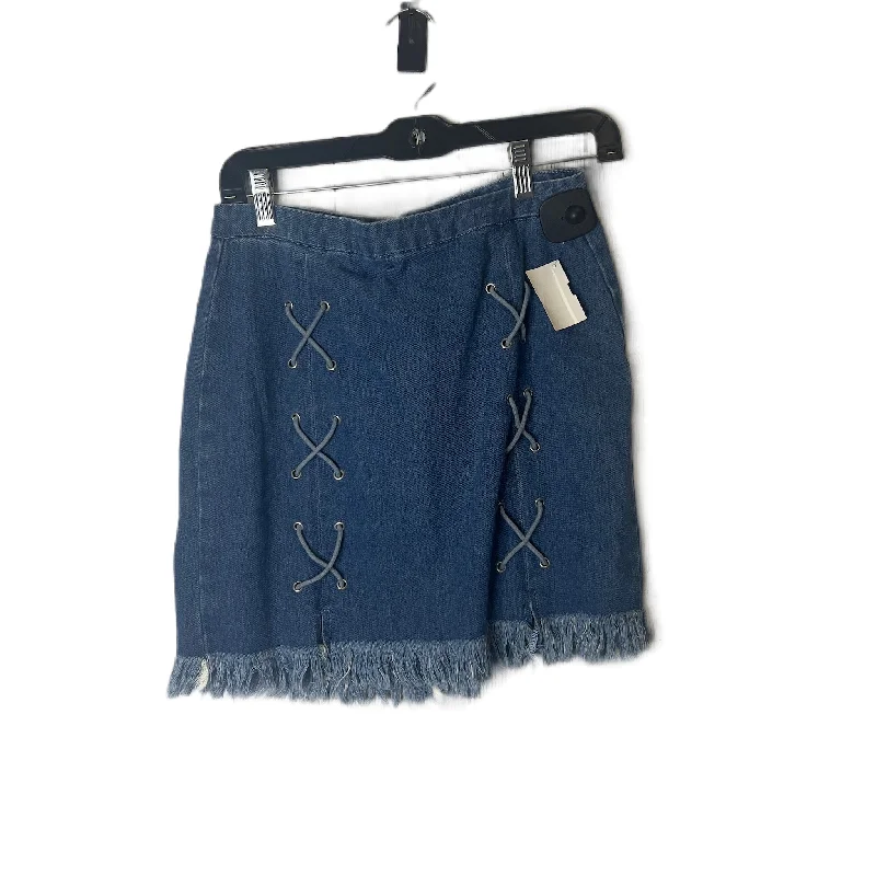 Versatile Style Skirt Mini & Short By Hayden La In Blue Denim, Size: M