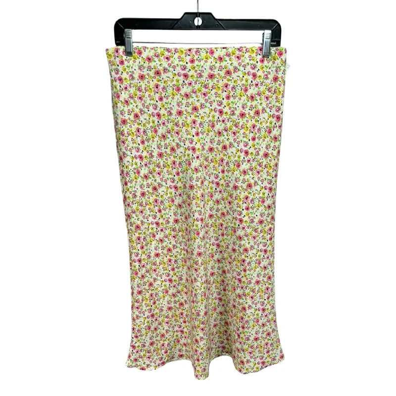 Comfy Chic Skirt Maxi By Maison D’Amelie In Floral Print, Size: 6