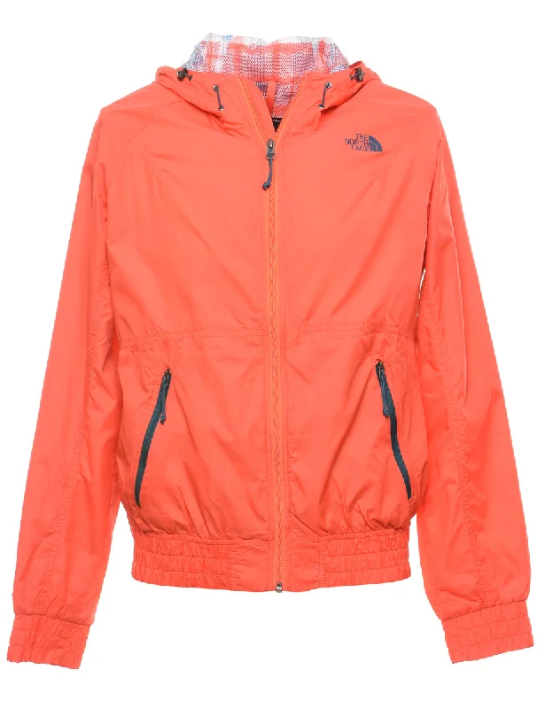 Elegant Wear The North Face Red Hooded Nylon Jacket - M