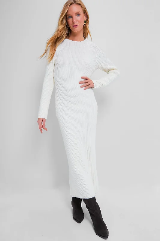Layered Comfort Sea Salt Kass Mock Neck Midi Dress